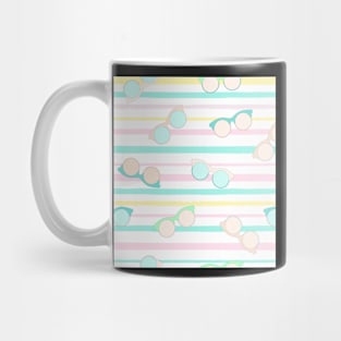 Summer Stripes and Sunglasses Mug